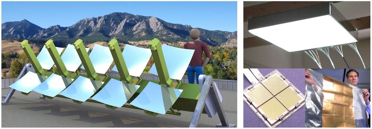 HighEfficiency Solar Cogeneration with Thermophotovoltaic & Fiber